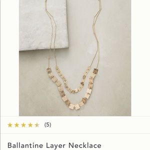 Anthropologie Ballantine double stranded necklace